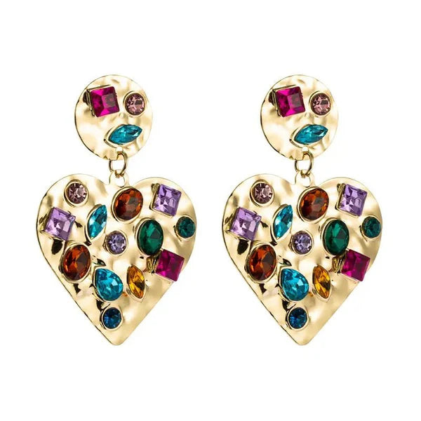LINNY CO: CHERIE HEART STATEMENT EARRING