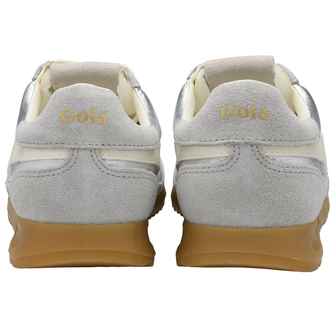 GOLA CLASSICS FIREFLY METALLIC SNEAKER-SILVER/OFF WHITE
