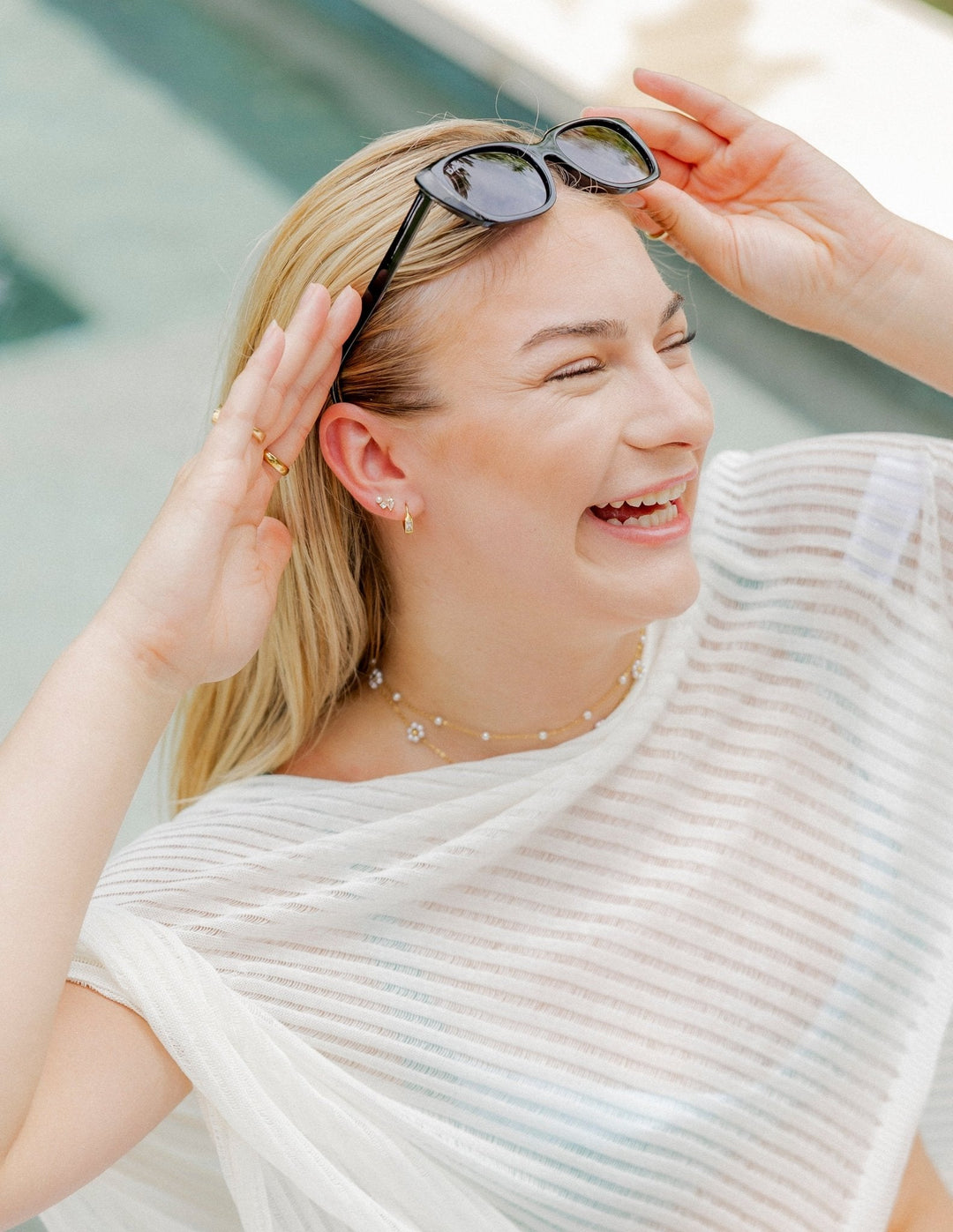 Huggie Earrings - Lottie Gold
