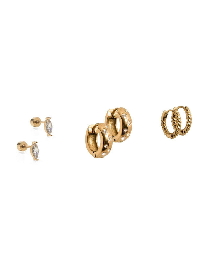 Huggie &amp; Screwback Stud Set - Nashville