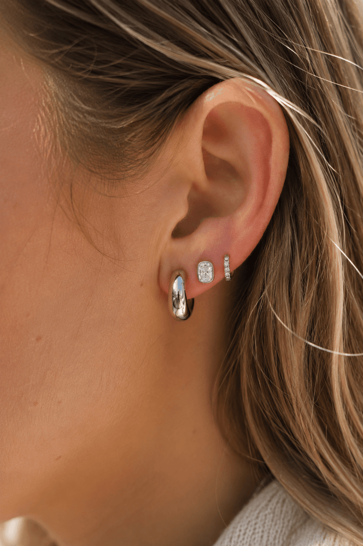 Huggie &amp; Screwback Stud Set - New York