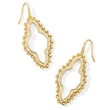 KENDRA SCOTT: ABBIE BEADED OPEN FRAME EARRING