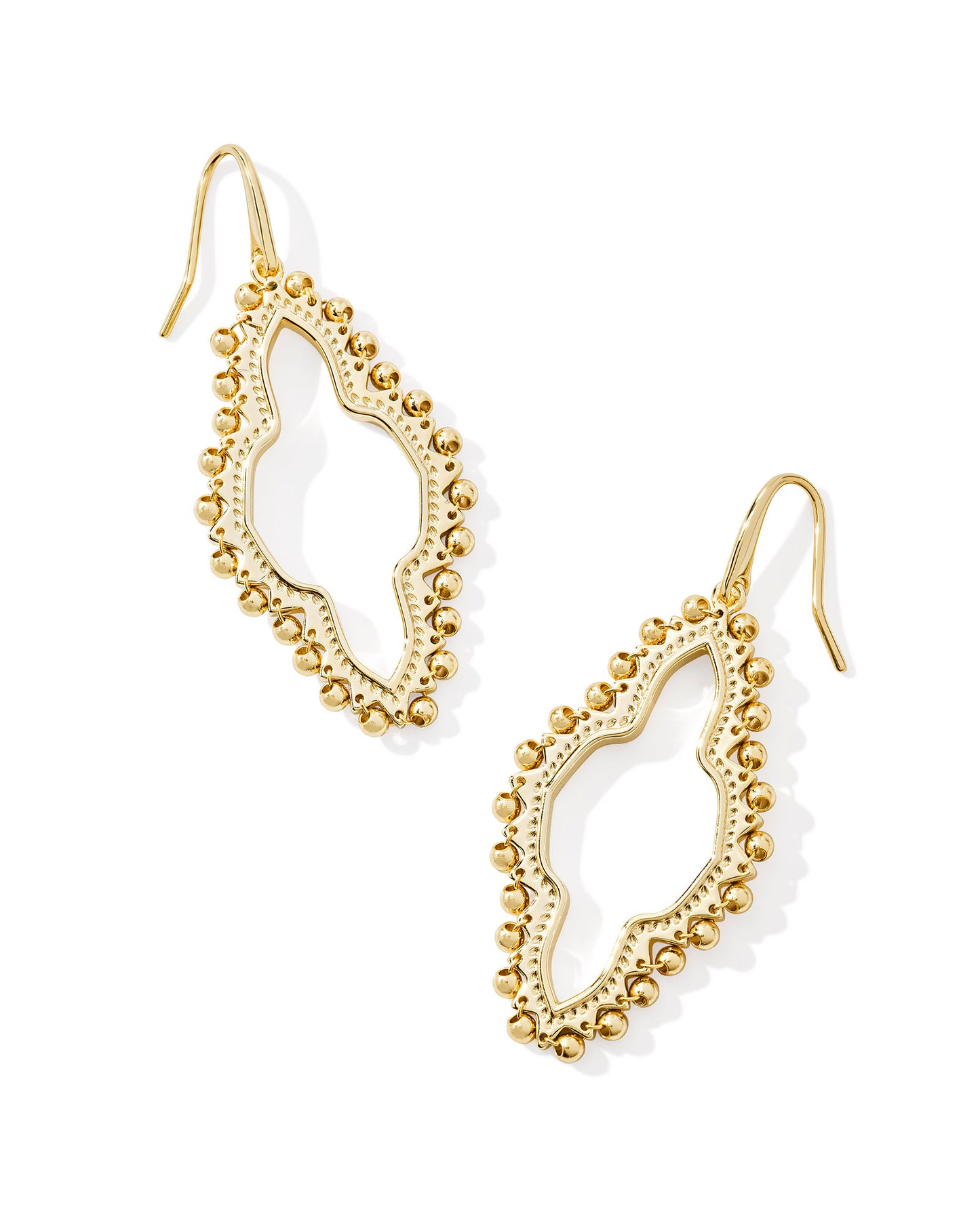 KENDRA SCOTT: ABBIE BEADED OPEN FRAME EARRING