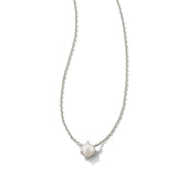 KENDRA SCOTT: ASHTON PEARL PENDANT RHODIUM