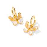 KENDRA SCOTT IRIDESCENT WHITE MIX BIANCA BUTTERFLY HUGGIE