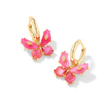 KENDRA SCOTT: PINK MIX BIANCA BUTTERFLY HUGGIE