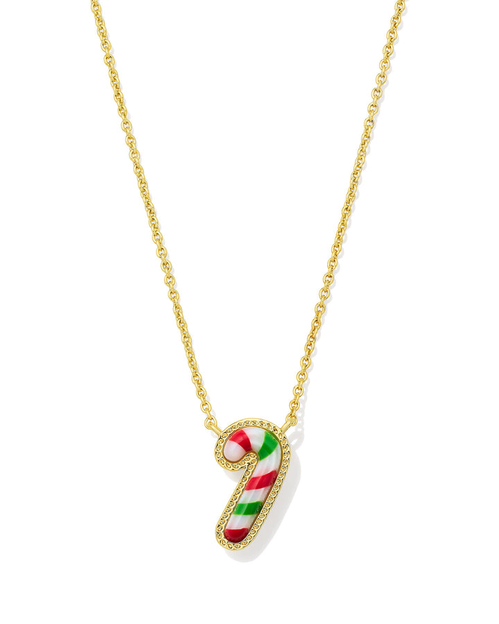 KENDRA SCOTT: CANDY CANE PENDANT NECKLACE