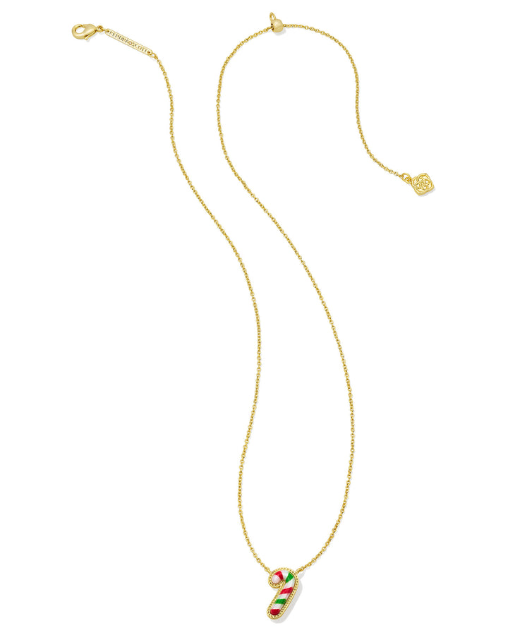 KENDRA SCOTT: CANDY CANE PENDANT NECKLACE