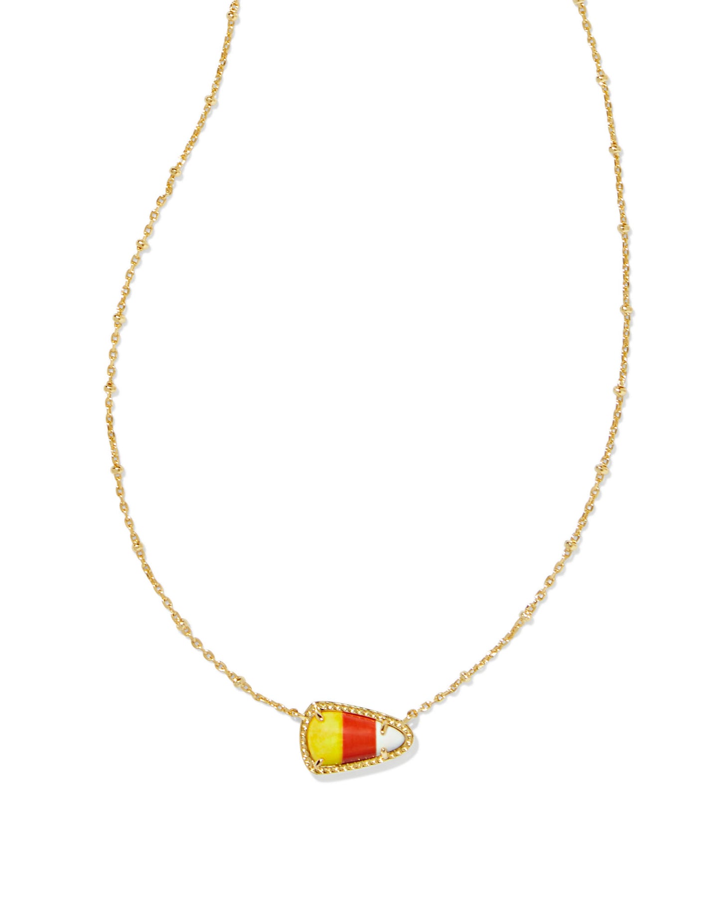 KENDRA SCOTT: CANDY CORN PENDANT NECKLACE