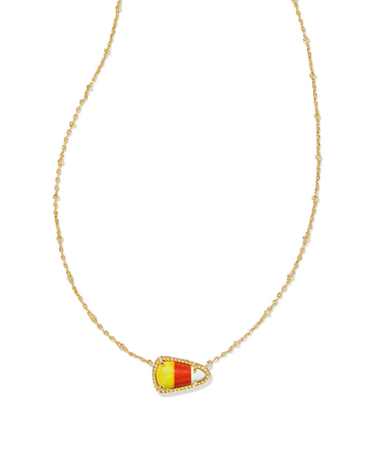 KENDRA SCOTT: CANDY CORN PENDANT NECKLACE