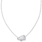 KENDRA SCOTT: CHEER PENDANT NECKLACE RHODIUM