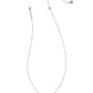 KENDRA SCOTT: CHEER PENDANT NECKLACE RHODIUM