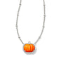 KENDRA SCOTT: PUMPKIN PENDANT NECKLACE RHODIUM