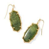 KENDRA SCOTT: ELLE BAMBOO FRAME DROP EARRING GOLD