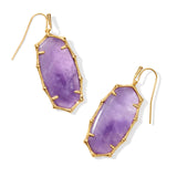 KENDRA SCOTT: ELLE BAMBOO FRAME DROP EARRING GOLD