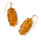 KENDRA SCOTT: ELLE BAMBOO FRAME DROP EARRING GOLD