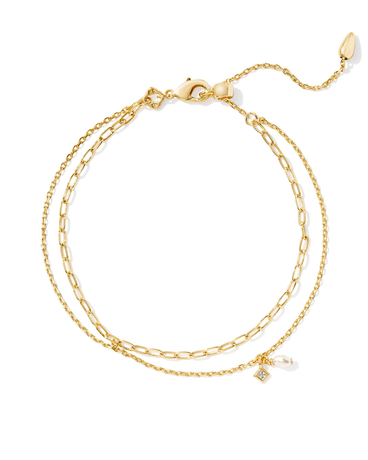 KENDRA SCOTT: EVE MULTI STRAND BRACELET GOLD