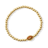 KENDRA SCOTT: FOOTBALL BEADED STRETCH BRCACELET