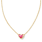 KENDRA SCOTT: FRAMED ARI HEART PENDANT NECKLACE