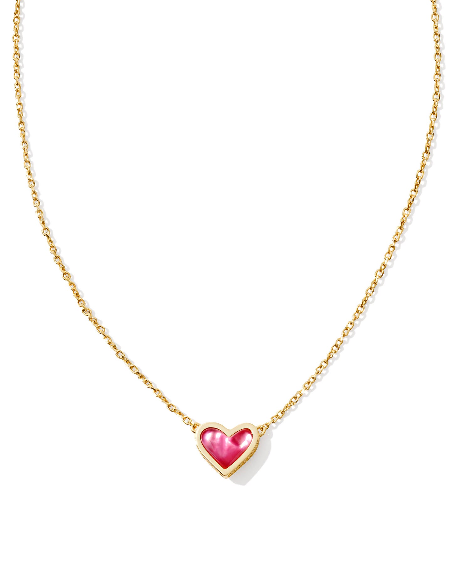 KENDRA SCOTT: FRAMED ARI HEART PENDANT NECKLACE