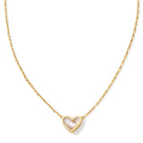 KENDRA SCOTT: FRAMED ARI HEART PENDANT NECKLACE