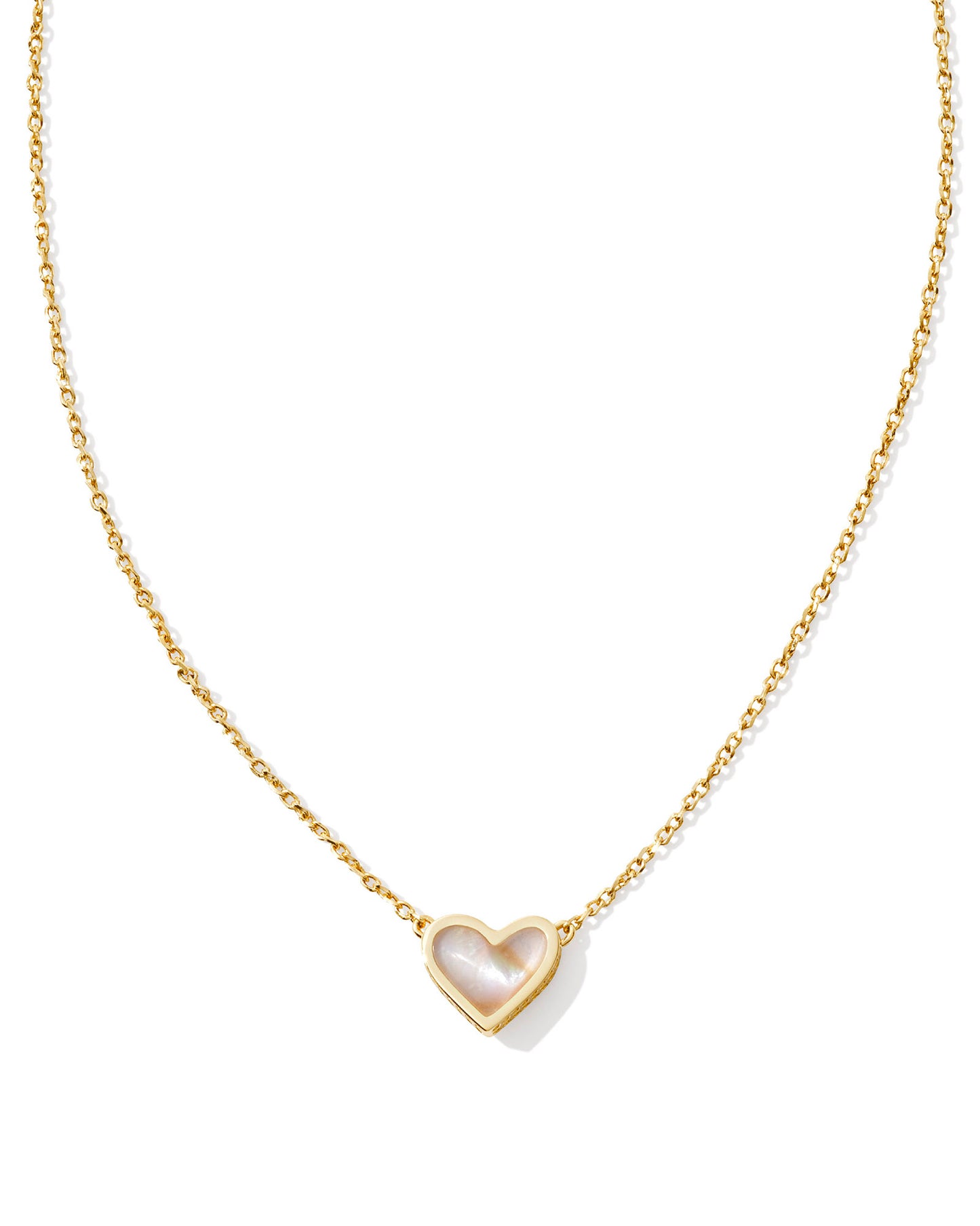 KENDRA SCOTT: FRAMED ARI HEART PENDANT NECKLACE