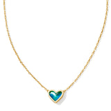 KENDRA SCOTT: FRAMED ARI HEART PENDANT NECKLACE