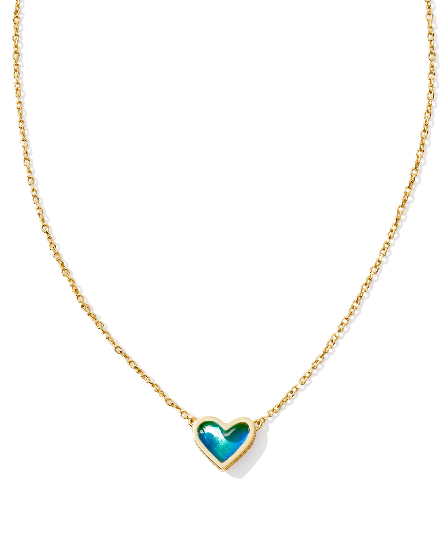 KENDRA SCOTT: FRAMED ARI HEART PENDANT NECKLACE