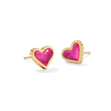 KENDRA SCOTT: FRAMED ARI HEART STUD