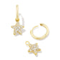 KENDRA SCOTT: JAE STAR PAVE HUGGIE GOLD