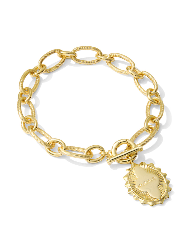 KENDRA SCOTT: MAMA GOLD LINK AND CHAIN BRACELET