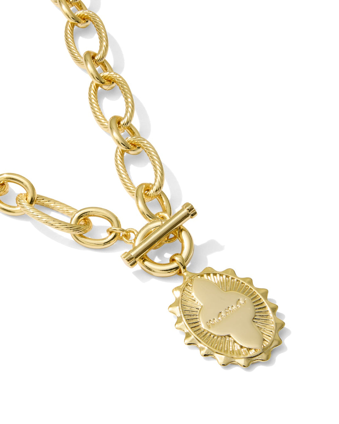 KENDRA SCOTT: MAMA GOLD LINK AND CHAIN NECKLACE