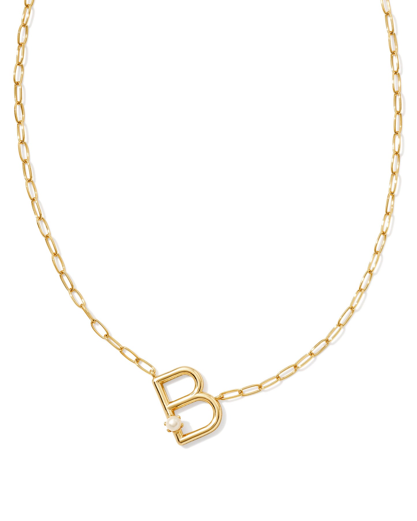 KENDRA SCOTT: PEARL INITIAL NECKLACE