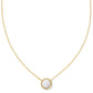 KENDRA SCOTT: VOLLEYBALL PENDANT NECKLACE GOLD