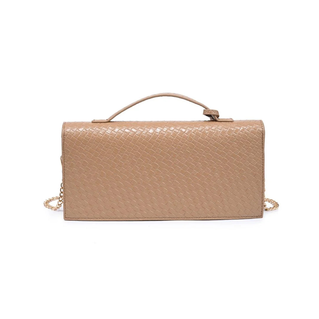 KHALEESI CLUTCH-NATURAL BACK VIEW