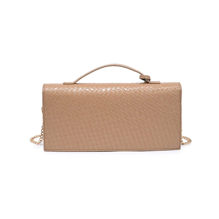 KHALEESI CLUTCH-NATURAL BACK VIEW