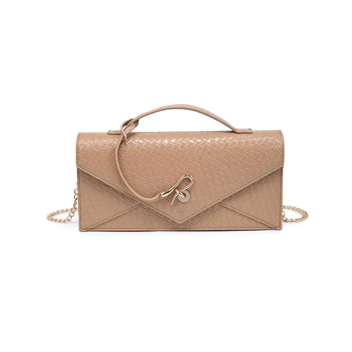 KHALEESI CLUTCH-NATURAL FRONT VIEW