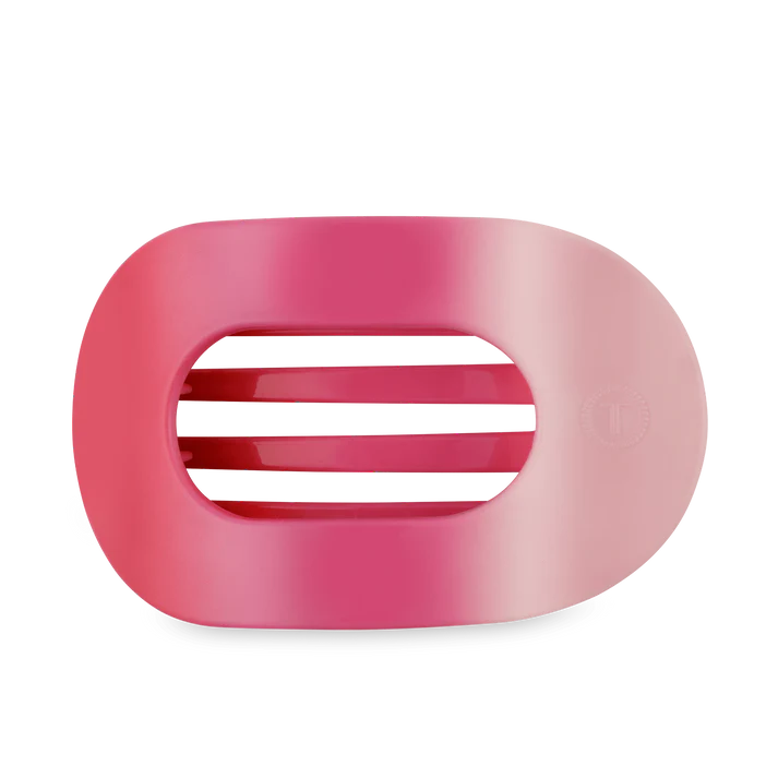 TELETIES: KISS & TELL LARGE FLAT ROUND HAIR CLIP