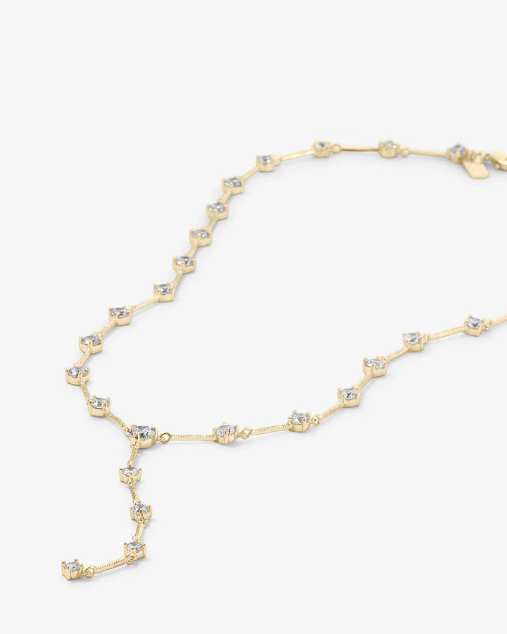 MELINDA MARIA: LAVISH LARIAT NECKLACE
