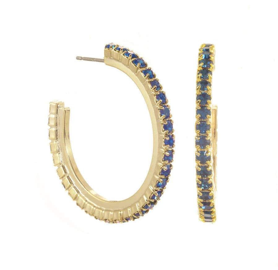 SLIM HOOP EARRING- MONTANA