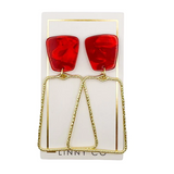 KAELYN EARRING: PEARLIZED RED