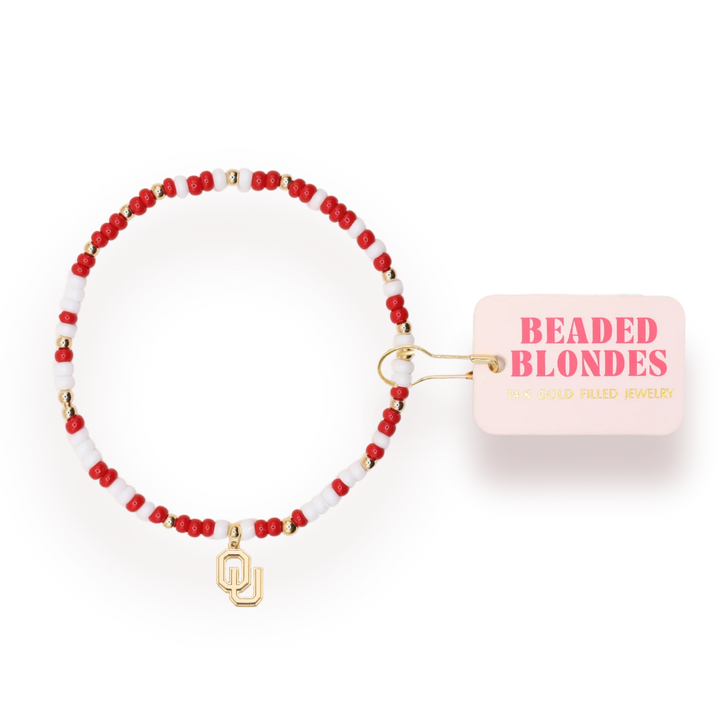 OKLAHOMA LOGO CHARM BRACELET