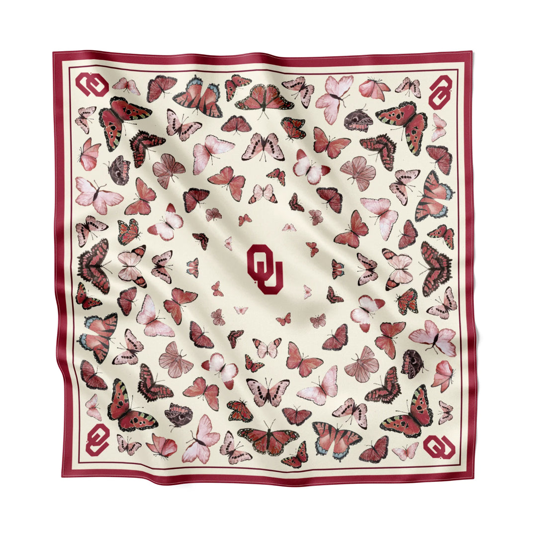OU SQUARE SILK SCARF