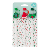 STRAW TOPPER SET: CHRISTMAS TREES