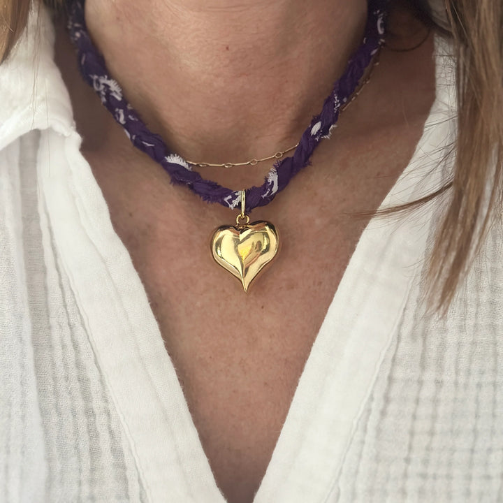 GAMEDAY BANDANA NECKLACE - PURPLE