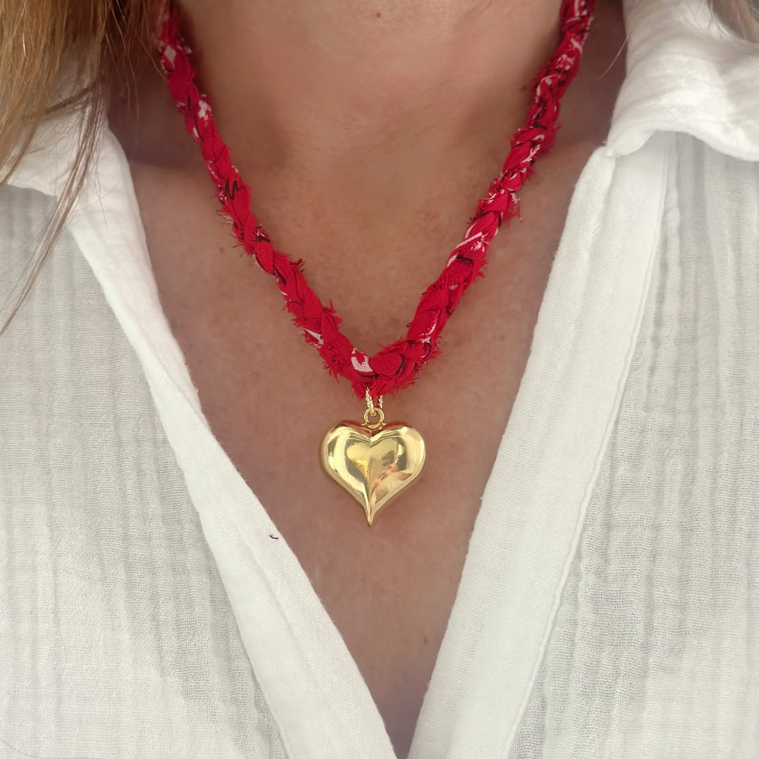 GAMEDAY BANDANA NECKLACE - RED