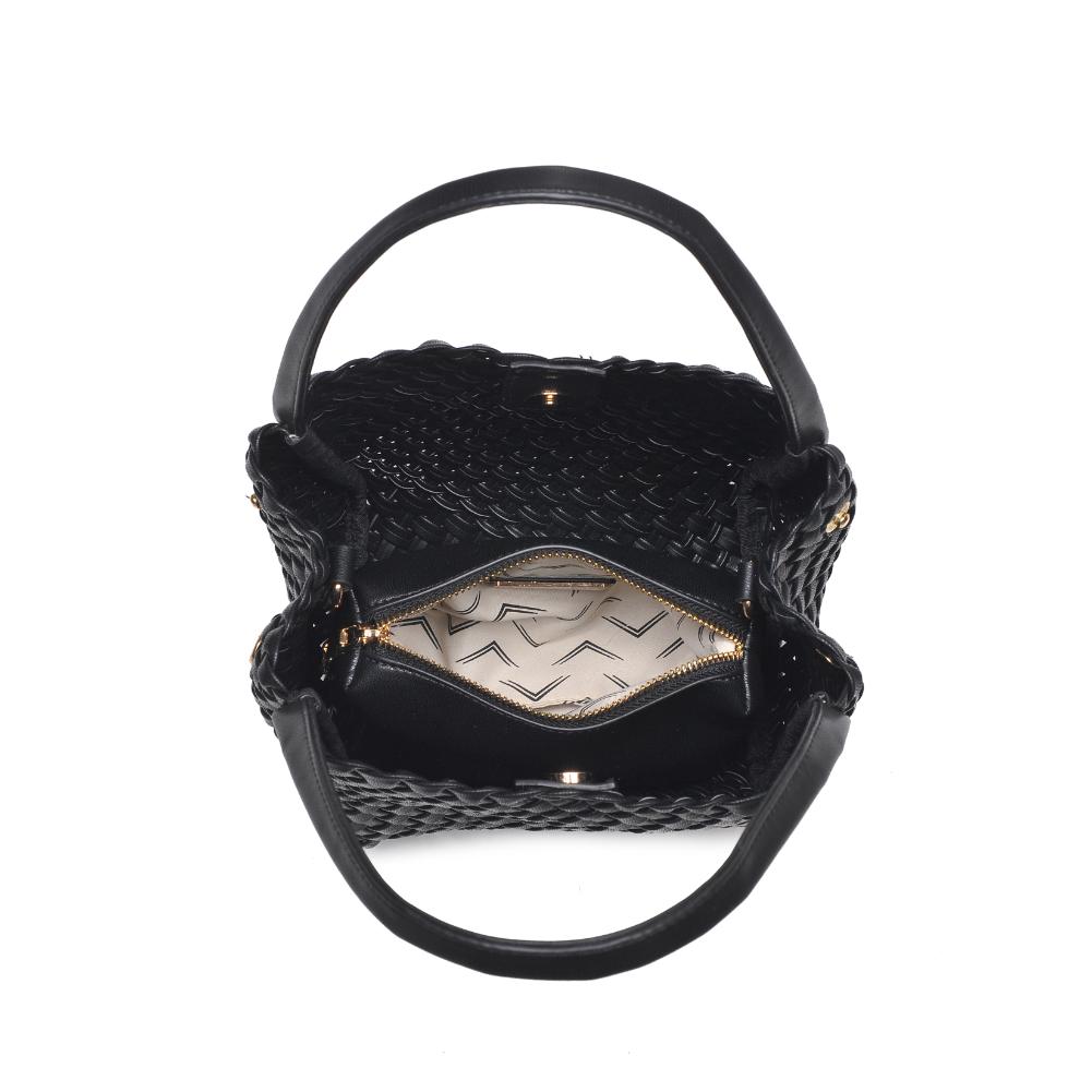 MODA LUXE: ROXY WOVEN BAG- BLACK
