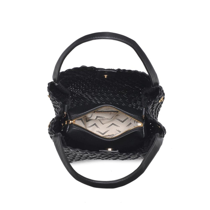 MODA LUXE: ROXY WOVEN BAG- BLACK