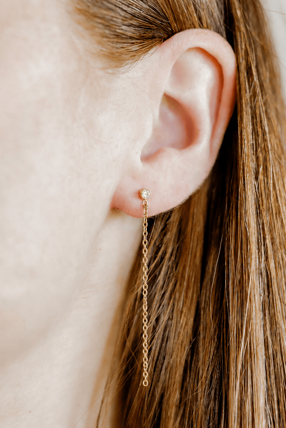 Screwback Stud Earrings - Darby Duster Gold