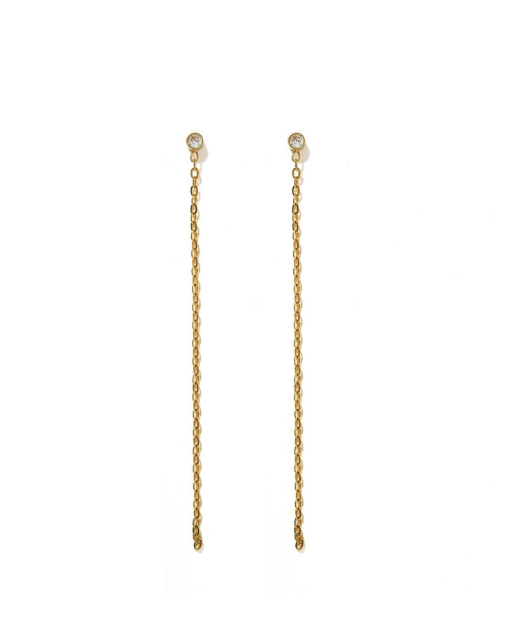 Screwback Stud Earrings - Darby Duster Gold